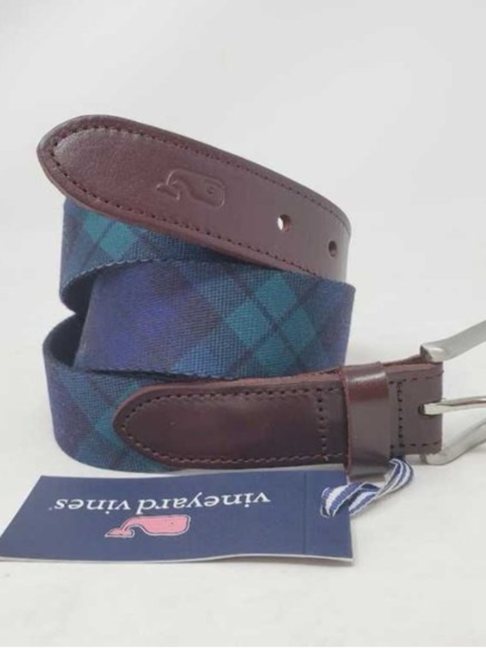 The Vineyard Vines Blackwatch Printed Club Belt